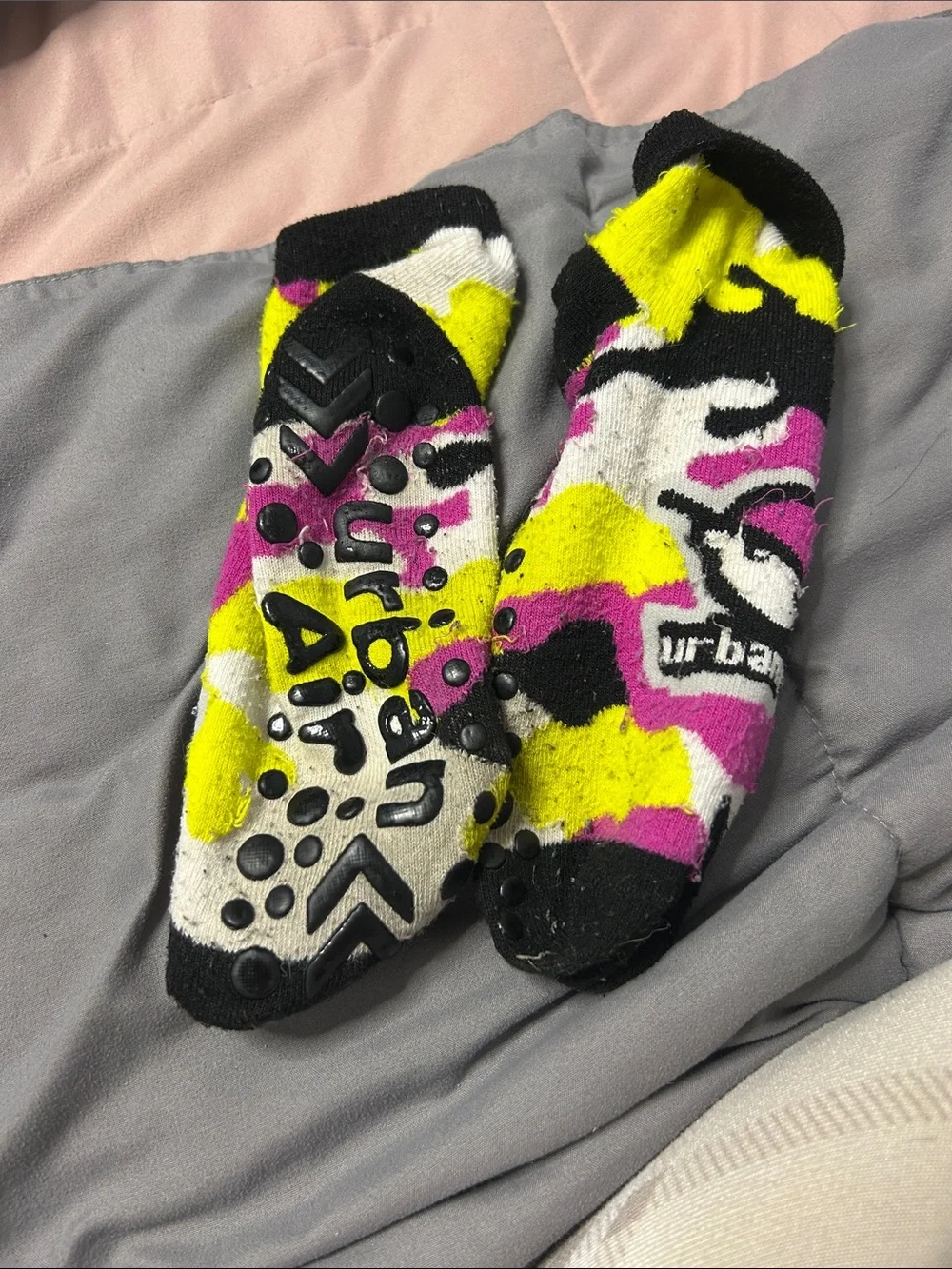Urban Outfitters Kids Non-Slip Socks - Yellow, Pink, Black